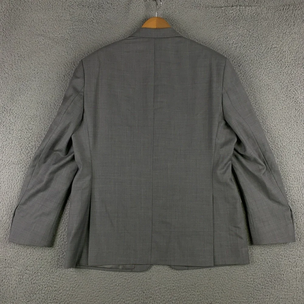Ralph Lauren Slim Fit 2 Piece Suit 46R Grey Wool 2 Button Blazer Pants 40x31